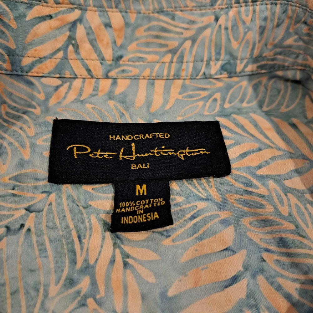 Pete Huntington men's Bali medium short sleeve button down shirt - Picture 3 of 10
